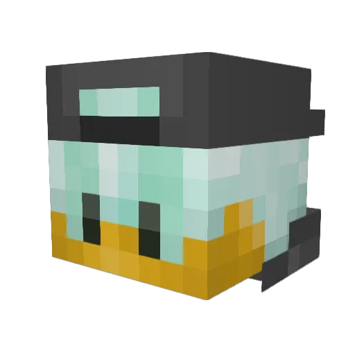 C3ntiX Minecraft avatar head, 3D render