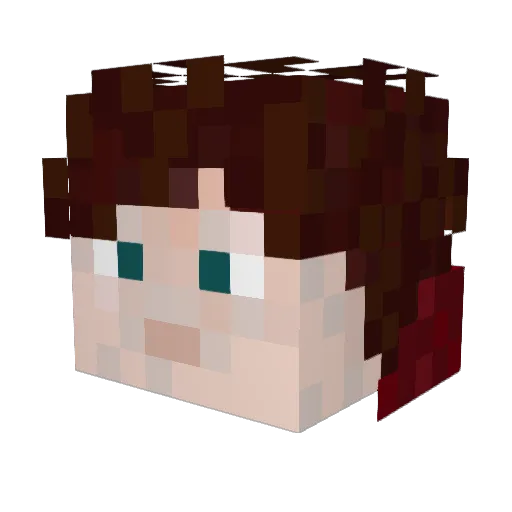 C3radu5 Minecraft avatar head, 3D render