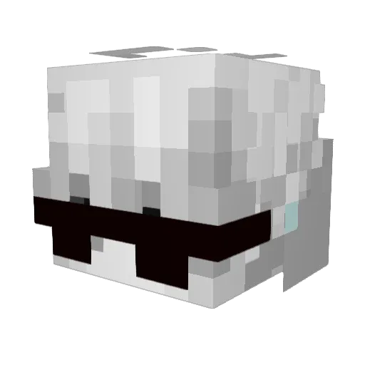 C3wn Minecraft avatar head, 3D render