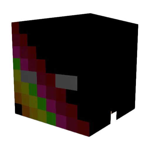C41m Minecraft avatar head, 3D render