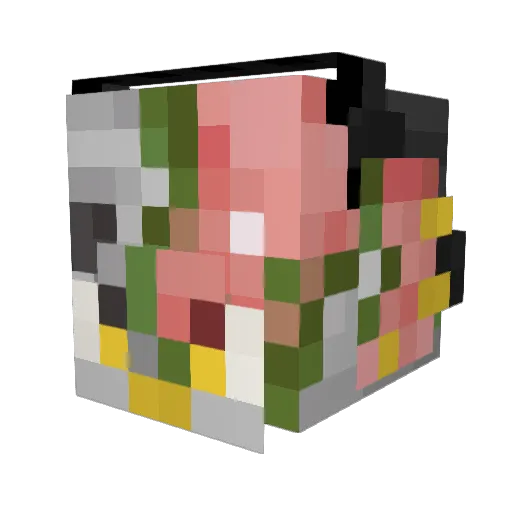 C45k3t Minecraft avatar head, 3D render