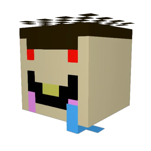 C4BOMBERS Minecraft avatar head, 3D render