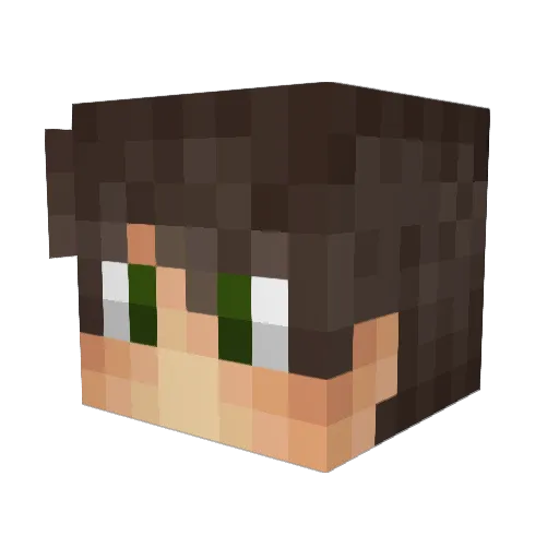 C4CH3 Minecraft avatar head, 3D render