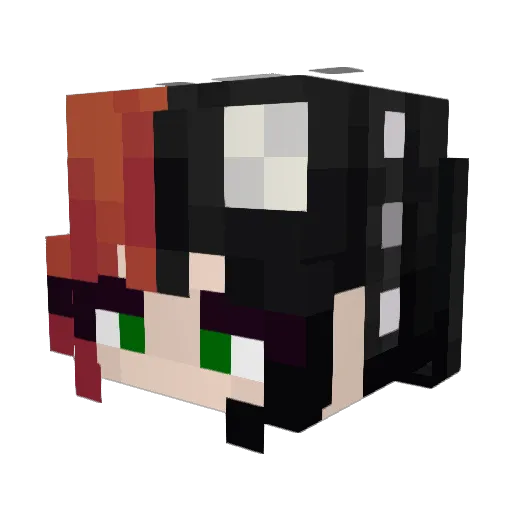 C4L1G4R1 Minecraft avatar head, 3D render