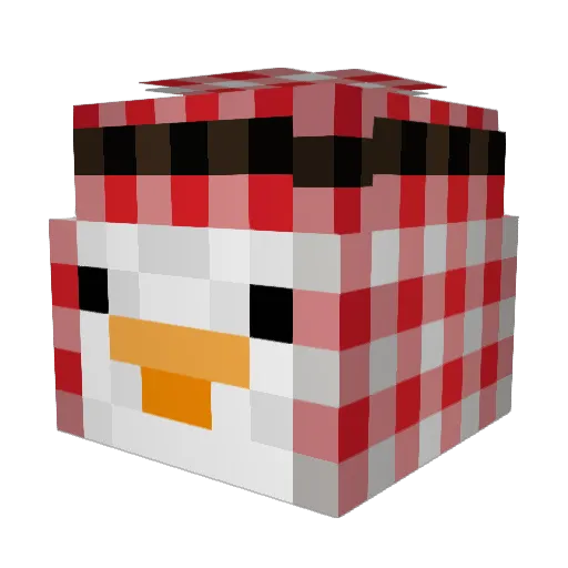 C4L1PH Minecraft avatar head, 3D render