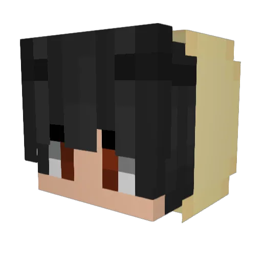 C4PRI_SUN Minecraft avatar head, 3D render