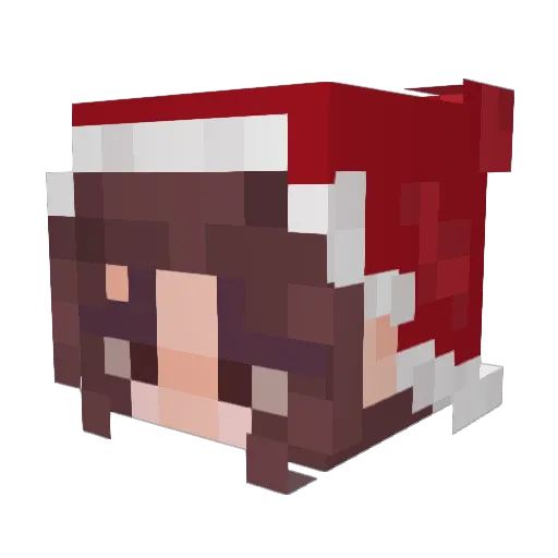 C4RA0T Minecraft avatar head, 3D render