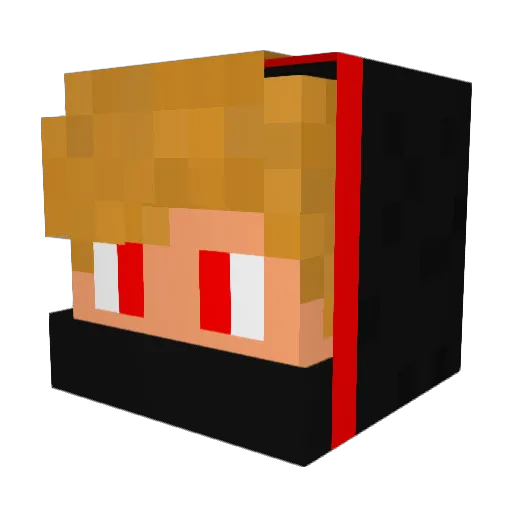 C4RL0SsZ Minecraft avatar head, 3D render