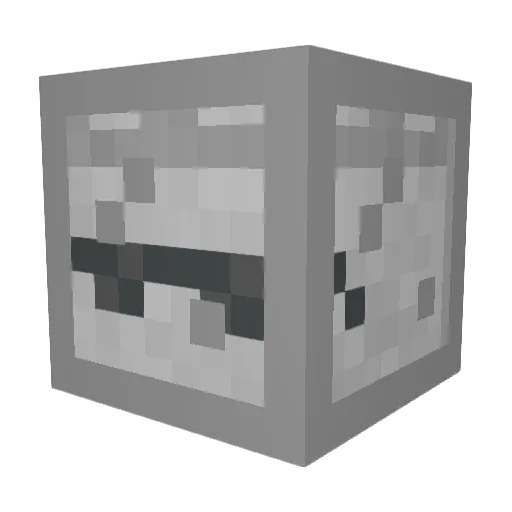 C4TTA Minecraft avatar head, 3D render
