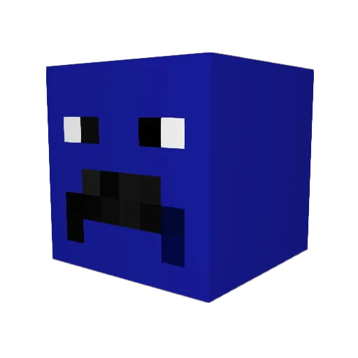 C4V3M4N101 Minecraft avatar head, 3D render