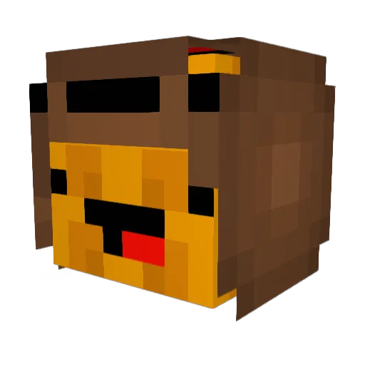 C4VAIM Minecraft avatar head, 3D render
