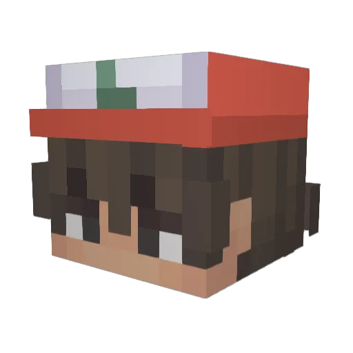 C4l1an Minecraft avatar head, 3D render