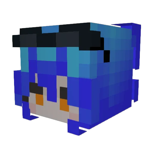 C4lice Minecraft avatar head, 3D render