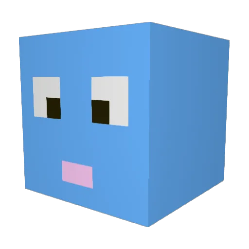 C4mmyG Minecraft avatar head, 3D render