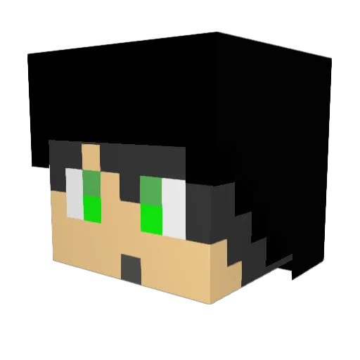 C4ndlefly Minecraft avatar head, 3D render