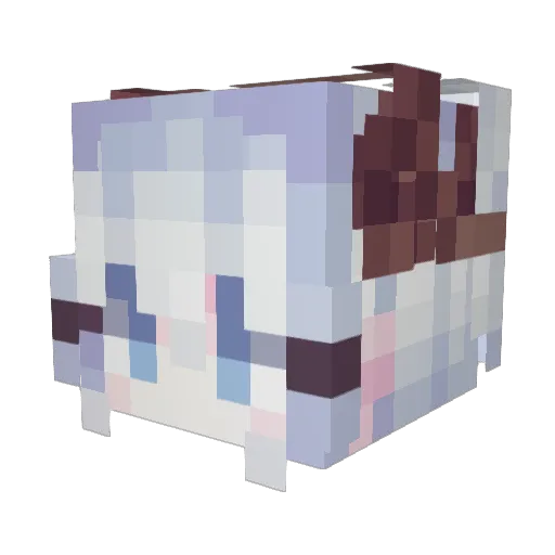 C4r1y_ Minecraft avatar head, 3D render