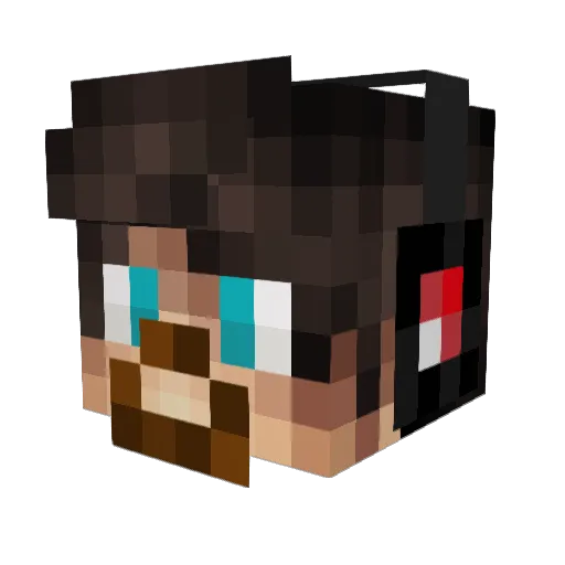 C4rD3l Minecraft avatar head, 3D render