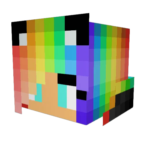 C4reBear_ Minecraft avatar head, 3D render