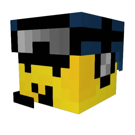 C4rty005 Minecraft avatar head, 3D render