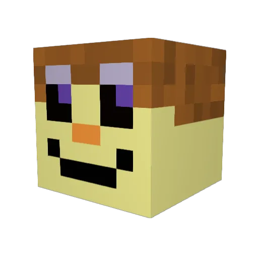 C4t_L1fe Minecraft avatar head, 3D render