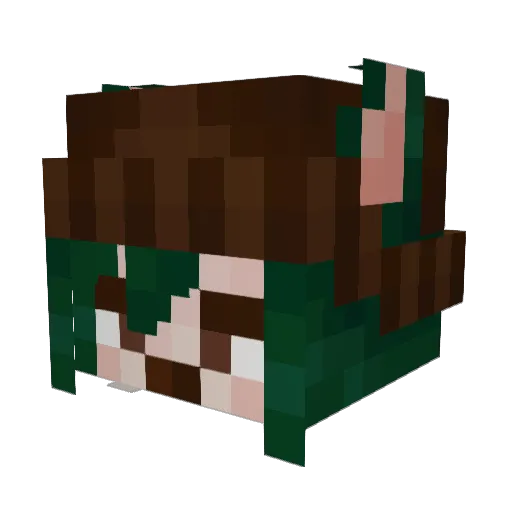 C4t_is_a_Cat Minecraft avatar head, 3D render