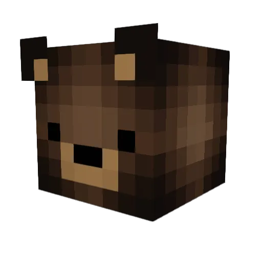 C50 Minecraft avatar head, 3D render