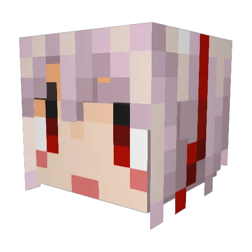 C526 Minecraft avatar head, 3D render