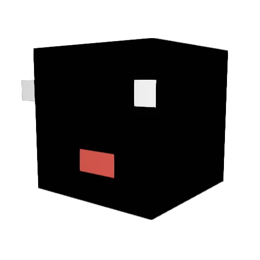 C6AYD Minecraft avatar head, 3D render