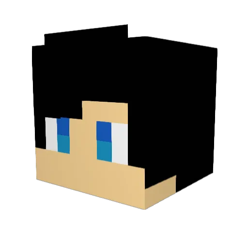 C7chan Minecraft avatar head, 3D render