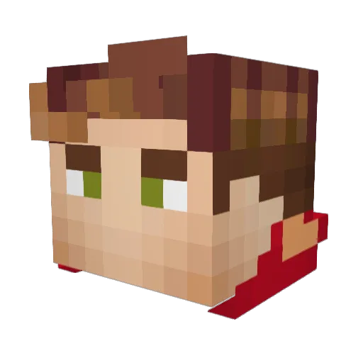 C8r821 Minecraft avatar head, 3D render