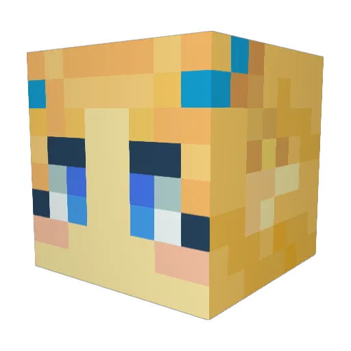 C9Mimi Minecraft avatar head, 3D render