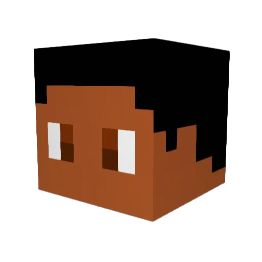 C9RY Minecraft avatar head, 3D render