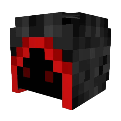 C9Trashpanda Minecraft avatar head, 3D render