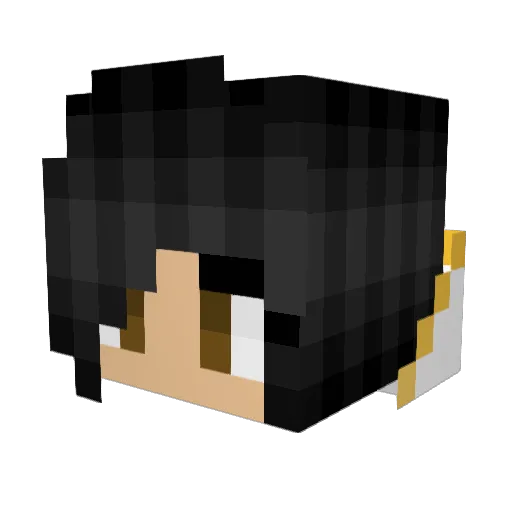 C9XIVI Minecraft avatar head, 3D render