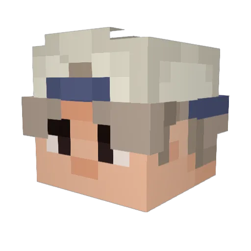 C9pony Minecraft avatar head, 3D render