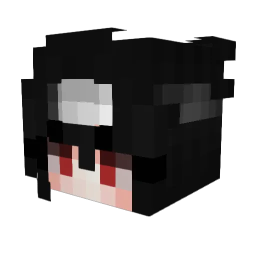 CA1STY Minecraft avatar head, 3D render
