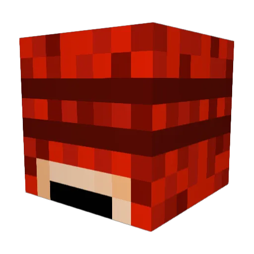 CA5ANOVA Minecraft avatar head, 3D render