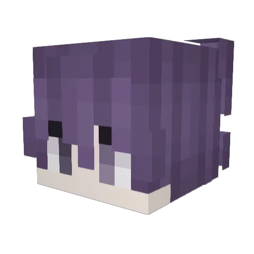CABACS Minecraft avatar head, 3D render