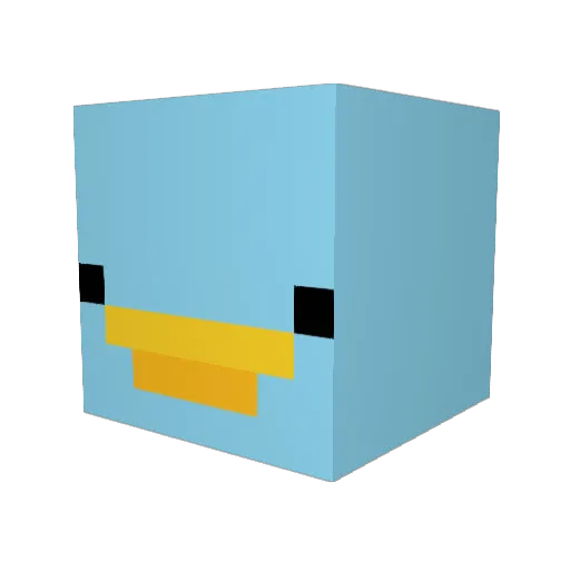 CABEX28EVE Minecraft avatar head, 3D render