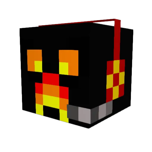 CABING Minecraft avatar head, 3D render