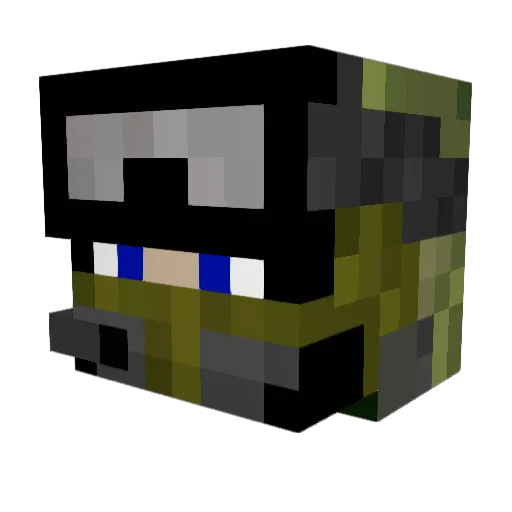 CABOOSSS Minecraft avatar head, 3D render