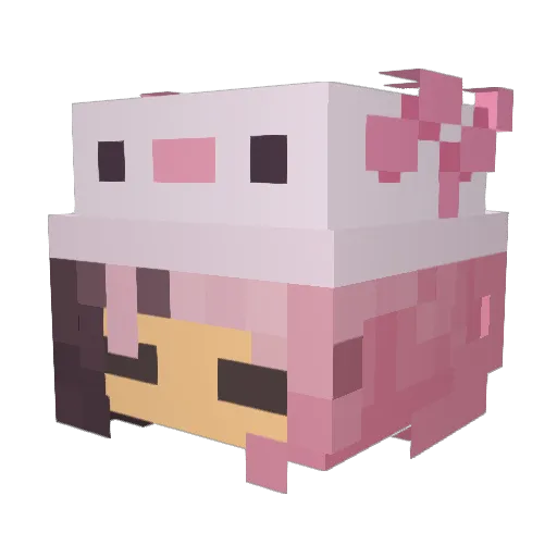 CADH0G Minecraft avatar head, 3D render