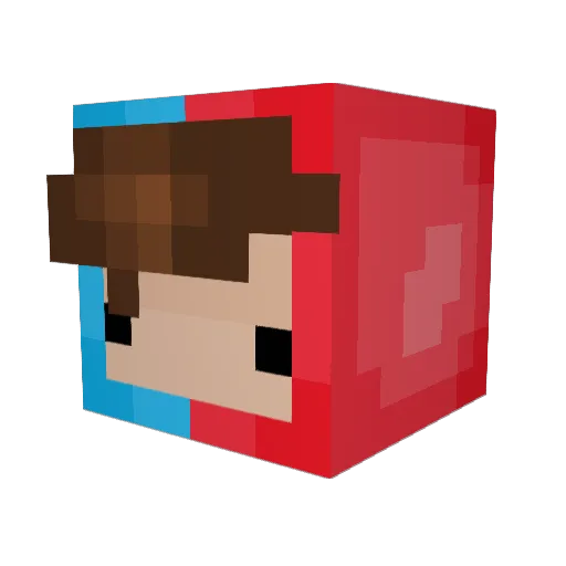 CADKrieger Minecraft avatar head, 3D render