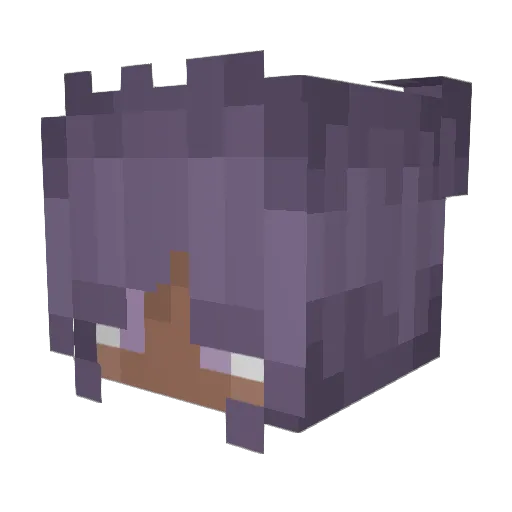 CAFEKAT19 Minecraft avatar head, 3D render