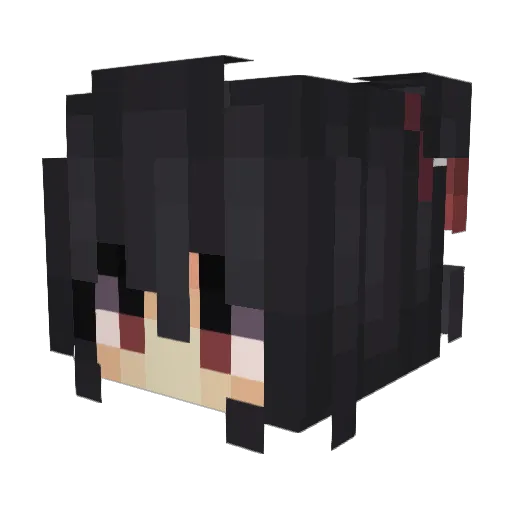 CAFRADE Minecraft avatar head, 3D render