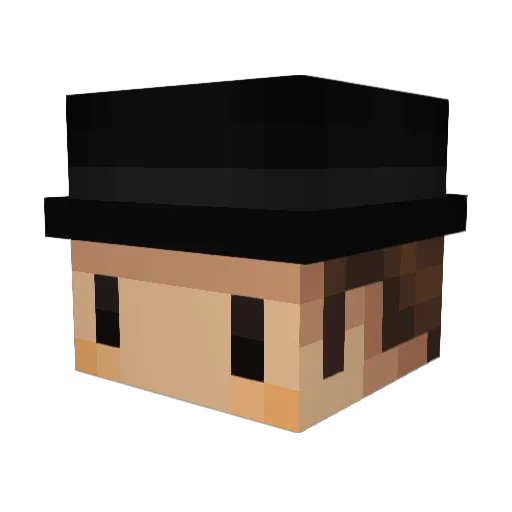 CAGAN452452 Minecraft avatar head, 3D render