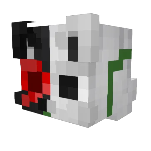 CAILATUK Minecraft avatar head, 3D render