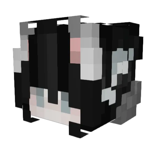 CAJEMOWAR Minecraft avatar head, 3D render