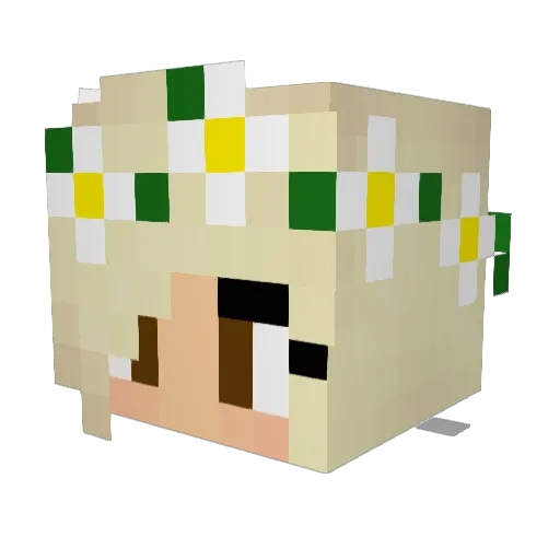 CAKELOVER2014 Minecraft avatar head, 3D render