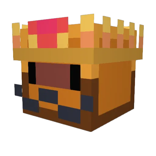 CAKU5 Minecraft avatar head, 3D render
